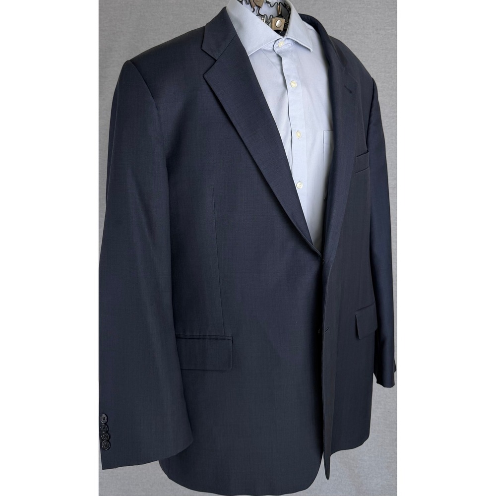 Joseph Abboud Loro Piana Super 120s Wool Blazer Navy Blue 50R Sport Coat 2449/2F